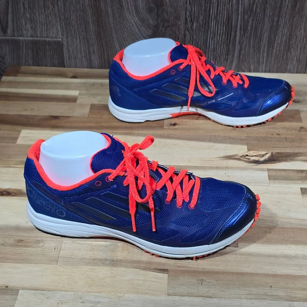 Adidas Adizero Hagio 2 Blue Orange Lightweight Running‎ Shoes 7.5 G95122